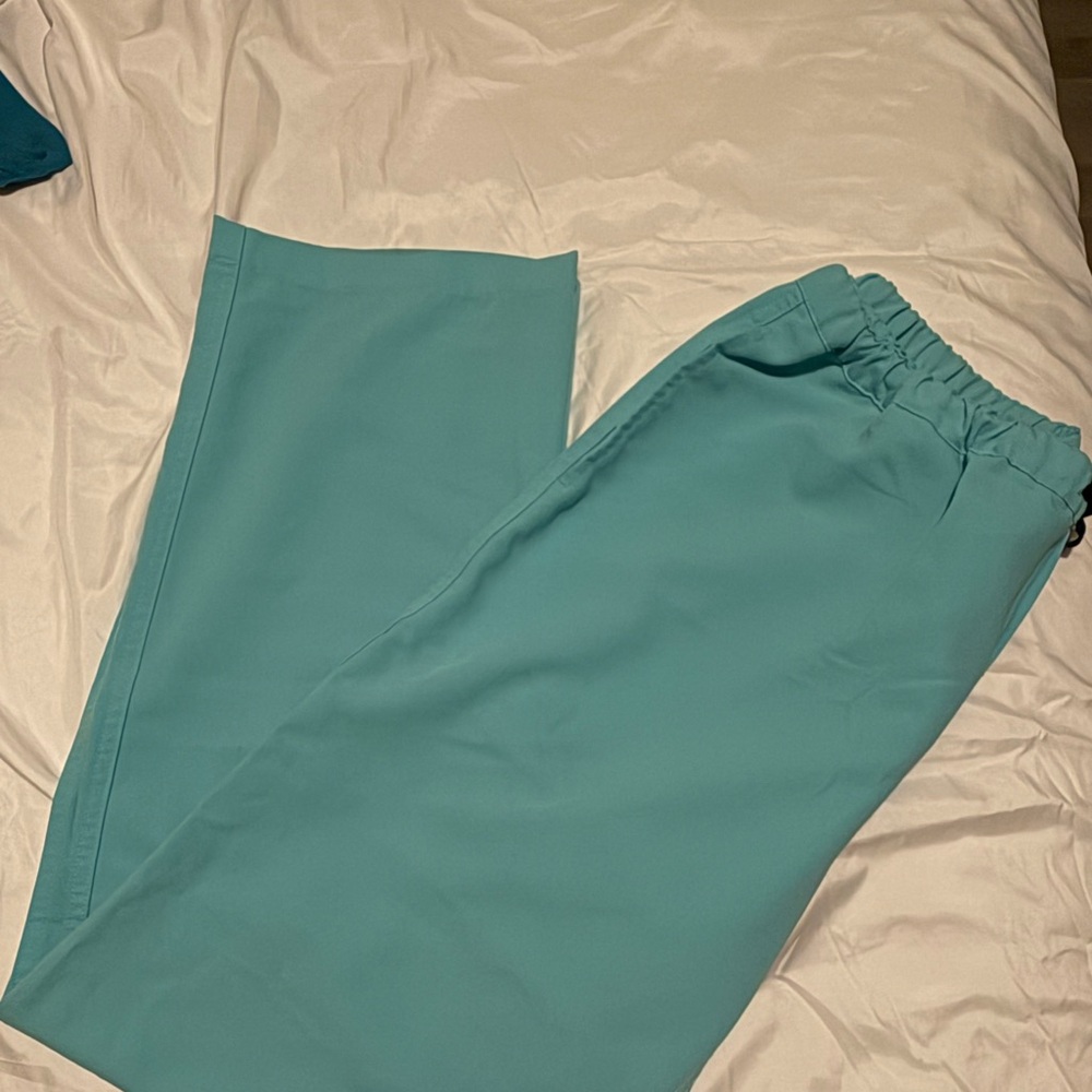 Figs Aqua Blue Scrub Pants
